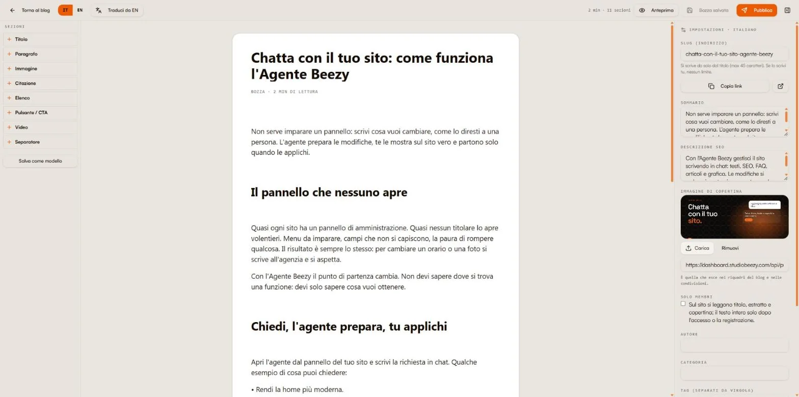 Rivedi e pubblichi